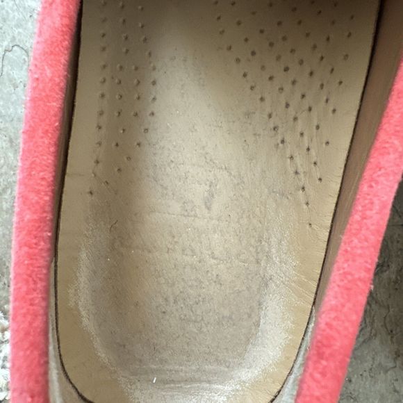 BALLY Men’s Red Leather Suede Wabler Driver Driving‎ Loafers  7.5 D US EU 6.5